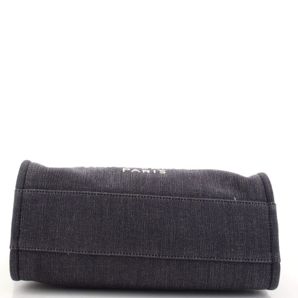 Chanel Deauville Tote Denim Small Blue - Picture 4 of 7